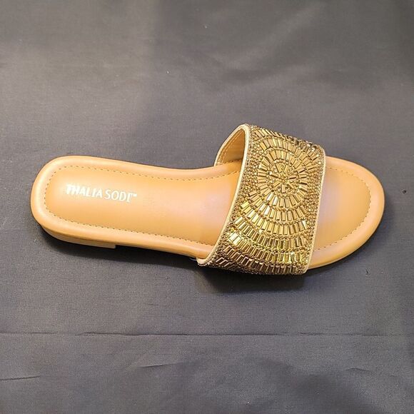 BRAND NEW THALIA SODI RHINESTONE EMBELLISHEDE WOMEN'S SLIDER G1 - Picture 15 of 15